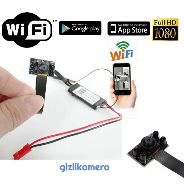 1080P HD Gece Görüşlü iP WiFi Gizli Modül Kamera